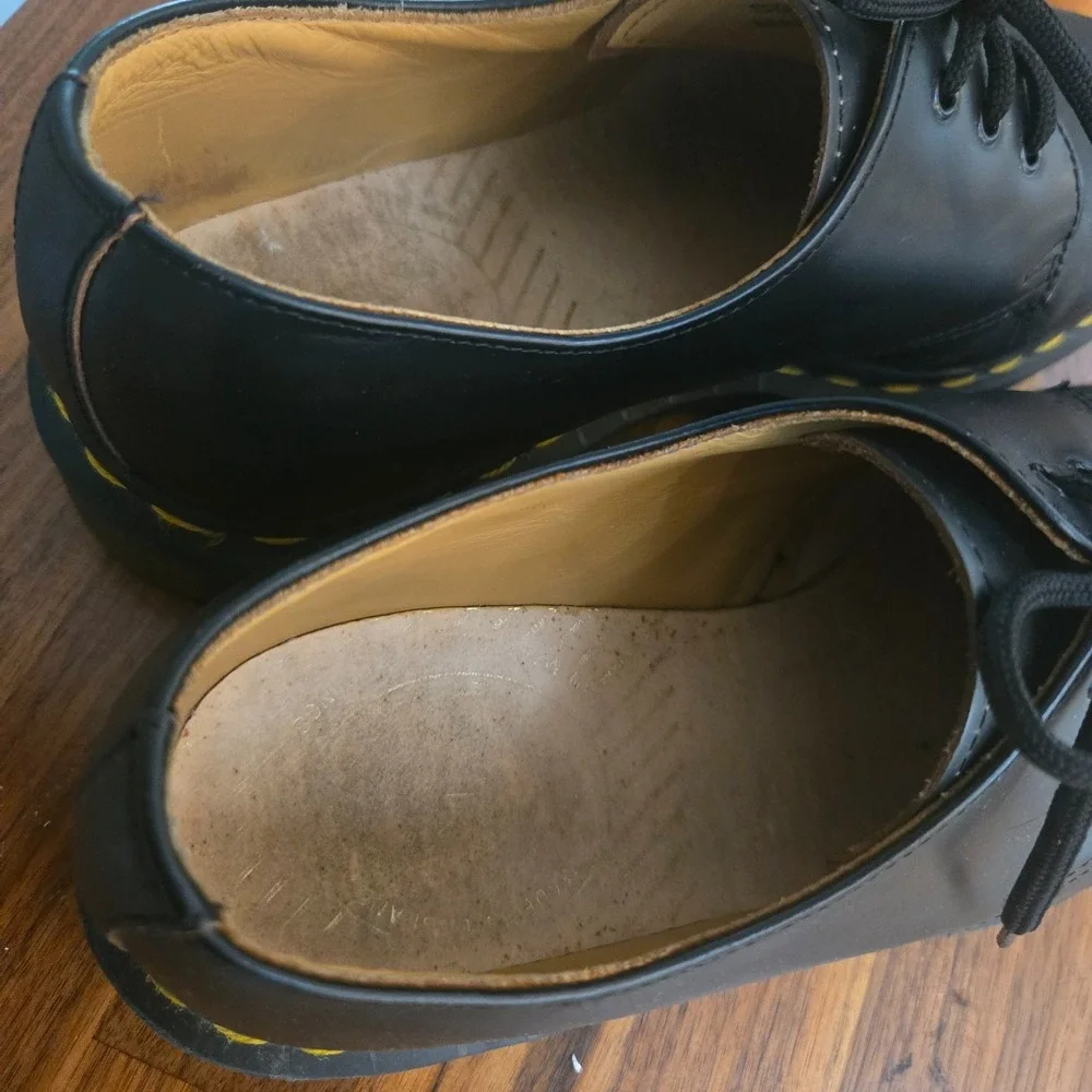 Dr. Martens 1461 Black Sneakers‎ Nappa Leather Size 6 Mens/ 8 Womens